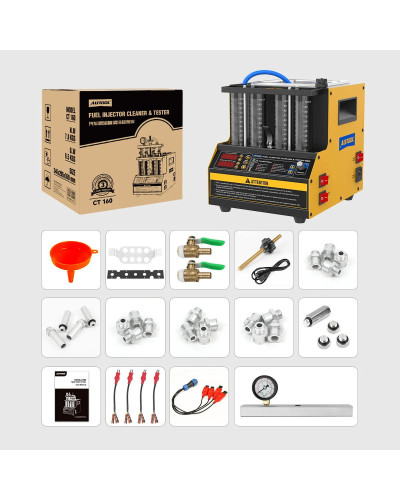 AUTOOL CT160 Car Fuel Injector Heating Cleaning & Tester Machine Ultra