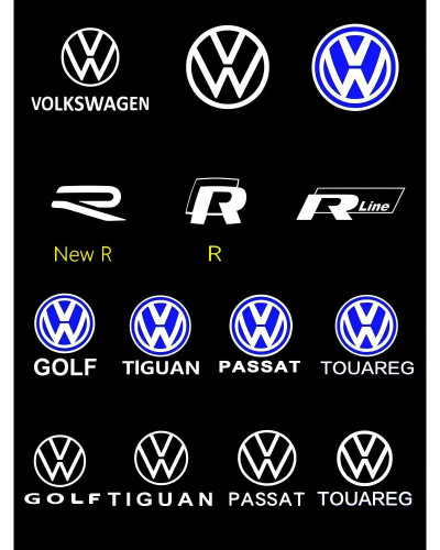 Proyector de luz LED con logotipo para puerta de coche, lámpara para VW, Volkswagen, Talagon, tasurler, Teramont, X, THARU, Vilo