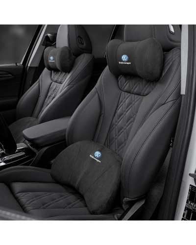 Reposacabezas de asiento de coche, soporte Lumbar, almohada para el cuello, almohadilla protectora para VW R Line GTI Atlas Jett