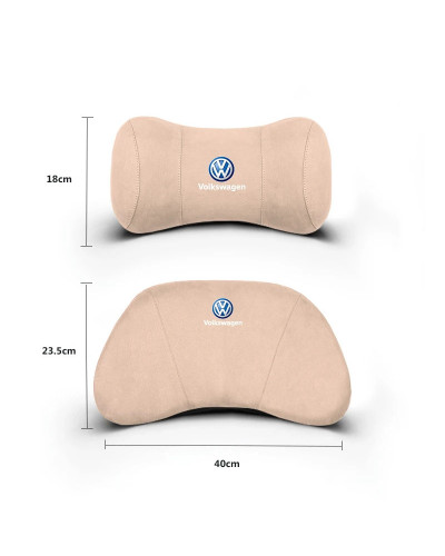 Reposacabezas de asiento de coche, soporte Lumbar, almohada para el cuello, almohadilla protectora para VW R Line GTI Atlas Jett