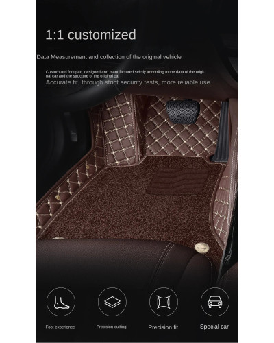 Alfombrillas de coche personalizadas, accesorios interiores para Volkswagen Vw Passat B5 2003-2007 B6 B7 B8 Passat C42 2019-2023