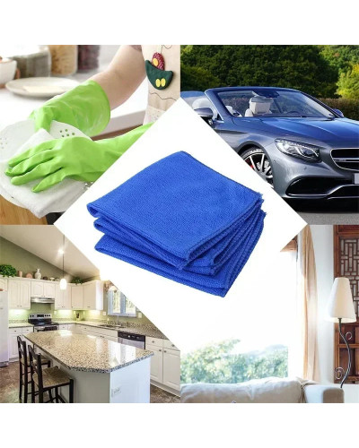 10Pcs Microfiber Towels Car Wash Drying Cloth Towel Household Cleaning