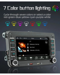 Radio multimedia con Android para coche, reproductor multimedia con Android, 7 pulgadas, 2 Din, HD, RDS, Airplay, estéreo, para 