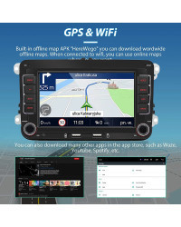 Radio con Android 13 para coche, reproductor Multimedia inteligente para VW, Volkswagen, Golf 5, 6, Touran, Passat B6, Jetta, MK