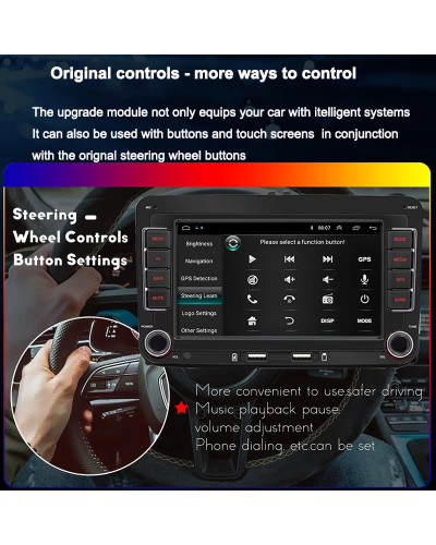 Radio con Android 13 para coche, reproductor Multimedia inteligente para VW, Volkswagen, Golf 5, 6, Touran, Passat B6, Jetta, MK