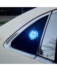 Luz de ambiente de decoración de ventana triangular de coche 3D, accesorios para VW Golf Passat Bora Jetta Tiguan CC Scirocco La