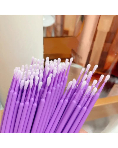 100pcs Micro Paint Brushes Touch-up Up Paint Brush Tips Auto Mini Head