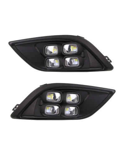 CSCSNL-juego de luces LED de circulación diurna para Chevrolet Sail, luces antiniebla con intermitente amarillo, DRL, 2014, 2015