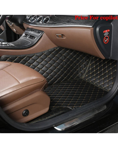 Alfombrilla de coche personalizada para Chevrolet Orlando 2018 2019, alfombrillas de cuero antideslizantes impermeables con diam