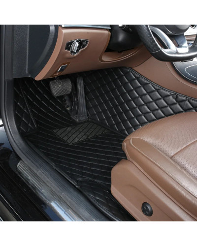 Alfombrilla de coche personalizada para Chevrolet Orlando 2018 2019, alfombrillas de cuero antideslizantes impermeables con diam