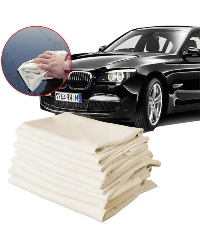 Natural Chamois Free Shape Clean Genuine Leather Cloth Car Auto Home M