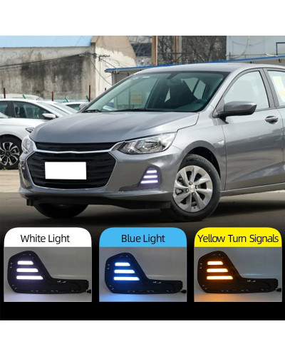 Luces de circulación diurna para Chevrolet Cavalier, lámpara antiniebla para coche, accesorios DRL Onix Chevrolet, Bombilla fron