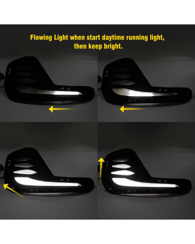 Luces de circulación diurna para Chevrolet Cavalier, lámpara antiniebla para coche, accesorios DRL Onix Chevrolet, Bombilla fron