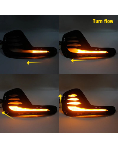 Luces de circulación diurna para Chevrolet Cavalier, lámpara antiniebla para coche, accesorios DRL Onix Chevrolet, Bombilla fron