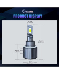 Carshark-bombillas LED H15 para coche, luces de circulación diurna, sin Error, Canbus, 80W, 20000LM, para Audi, Mercedes Benz, B