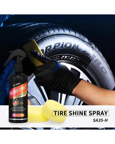 Car Tire Shine Coating Tyre Gloss Plastic Rubber Wheel Restorer Agent 