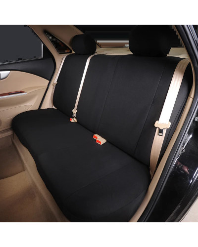 Cubierta de asiento de coche, camiseta negra Universal para Chevrolet Onix, Hyundai HB20, accesorios interiores universales para