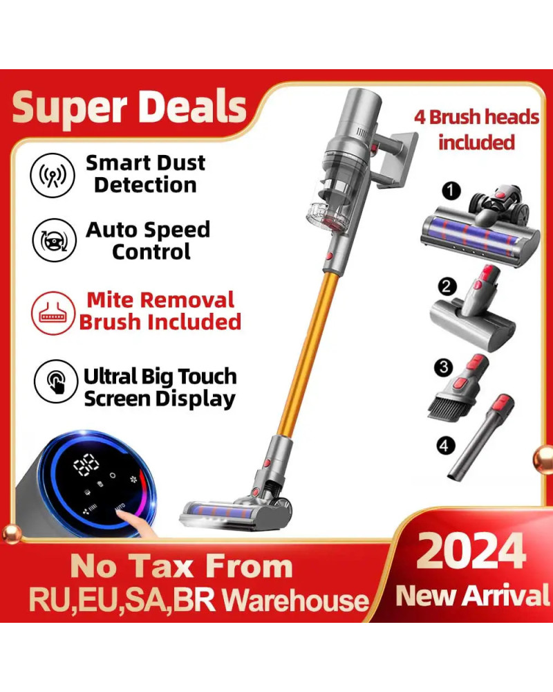 ABIR VC205 Cordless Handheld Vacuum Cleaner,27000PA,Touch Screen,Smart