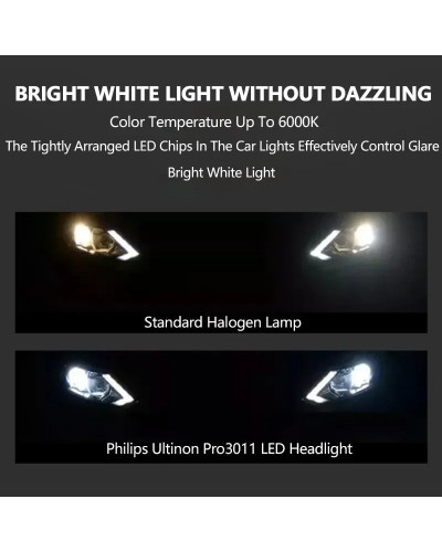 Philips-faros LED para coche, lámparas originales de color blanco brillante, H1, H4, H7, H11, Ultinon Pro3011, HB3, HB4, HIR2, 9