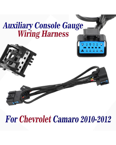 Para Chevrolet Camaro Coupe 2010-2012, calibre auxiliar, arnés de cableado, indicador de consola