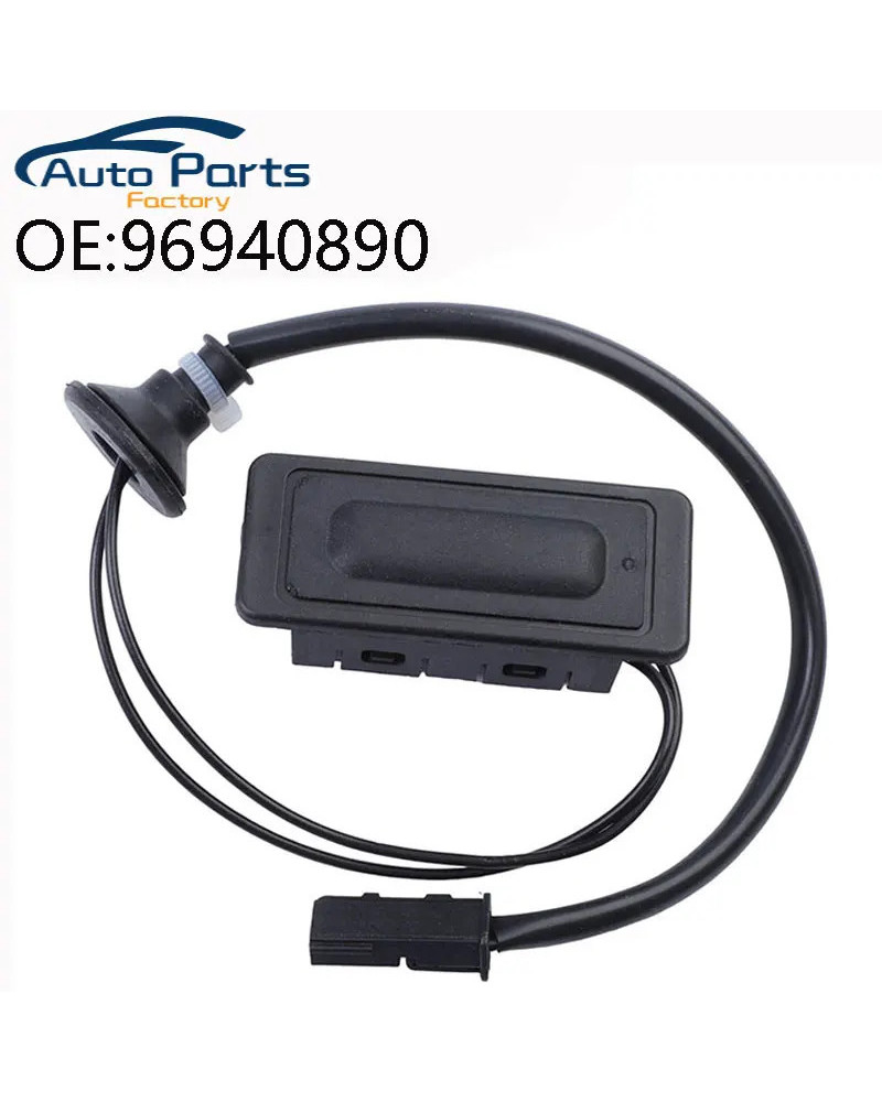 Interruptor de puerta trasera de coche, botón de apertura de la tapa del maletero para Chevrolet Sonic Sedan Aveo Captiva 2012, 