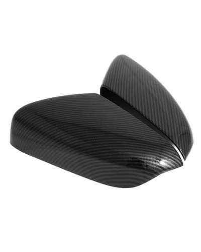 Accesorios de ajuste de la cubierta del espejo retrovisor lateral del coche de fibra de carbono para Chevrolet Onix 2019-2021