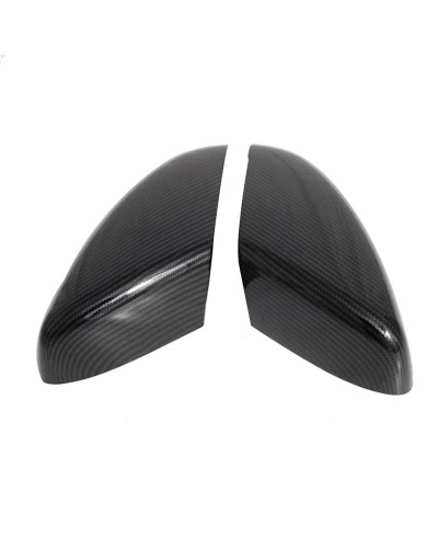 Accesorios de ajuste de la cubierta del espejo retrovisor lateral del coche de fibra de carbono para Chevrolet Onix 2019-2021