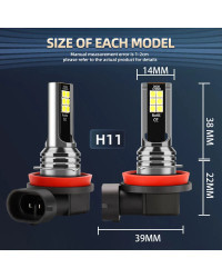 Bombillas de luz LED antiniebla de haz Alto y Bajo para Chevrolet Equinox, 2010, 2011, 2012, 2013, 2014, 2015, 2016, 2017, 6x Ki