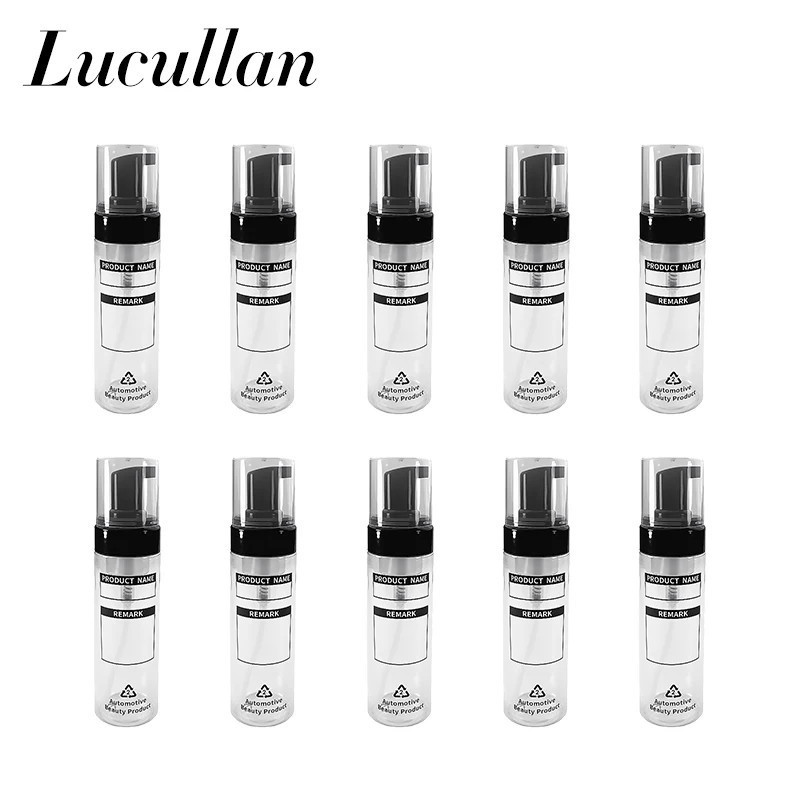 Lucullan Car Wash Shampoo Container Dilution Refill Bottles 200ML Press Head Portable PET Dispenser Bottle