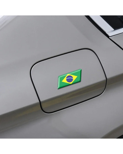 Pegatina de epoxi 3D para coche, emblema de la bandera de Israel, Brasil, Chevrolet, Cruze, Captiva, Spark, Orlando, Sail, Trax,