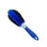 Brosse à anneau en acier pour l'entretien de la voiture, outil de lavage de voiture, brosse de moyeu de roue, brosse bleue BLOHo