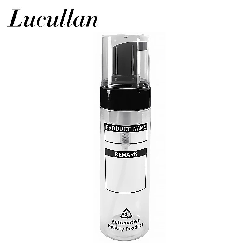 Lucullan Car Wash Shampoo Container Dilution Refill Bottles 200ML Press Head Portable PET Dispenser Bottle