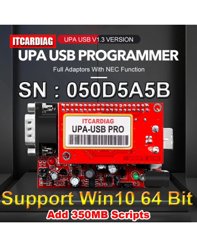 SN:050D5A5B UPA USB Programmer Windows 10 Supported USB V1.3 Full Adap