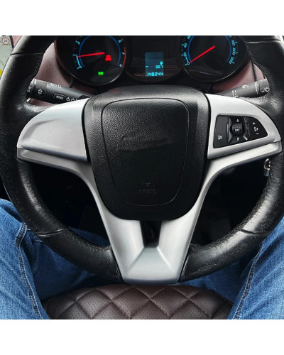 Cubierta decorativa con purpurina para volante de coche, accesorios adhesivos para Chevrolet Cruze Trax Tracker Sonic ONIX AVEO 