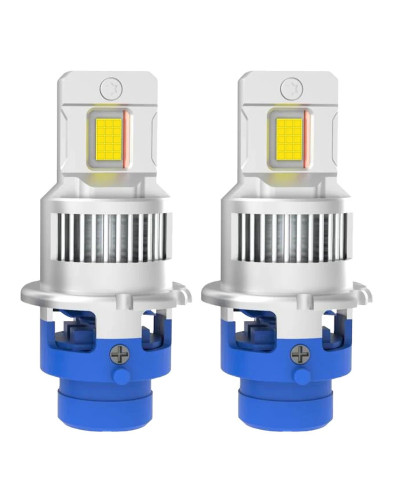 Dualvision-bombillas LED para faros delanteros, Kit reemplazable de bombillas HID D2R D4R Xeon LED 30000LM 300W, Chip CSP Extra 