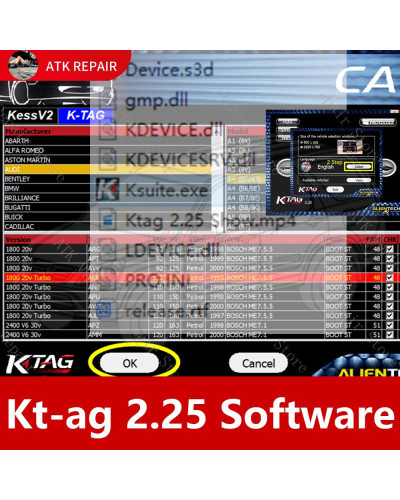 Diagnostic Software Kt-ag 2.25 with Crack 1996-2016 Car Truck ECU Work