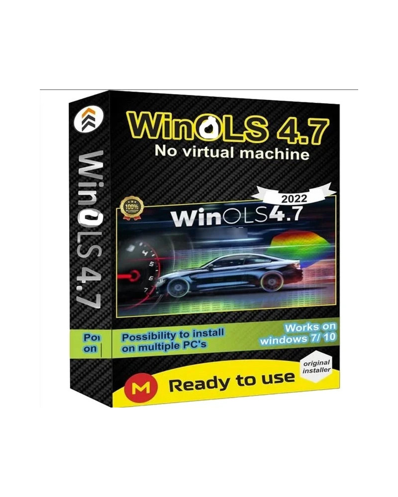 2024 New ECU Programming Tool Winols 4.7 Software+93GB Damos Files+ECM