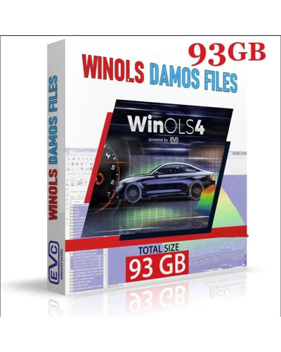 2024 New ECU Programming Tool Winols 4.7 Software+93GB Damos Files+ECM