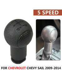 Perilla de palanca de cambios MT de 5 velocidades, cubierta de transmisión, reemplazo para Chevrolet Chevy Sail 2009-2014