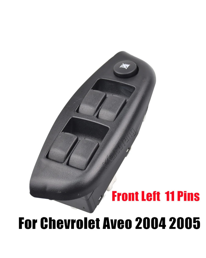 Botón de interruptor de Control de Elevalunas eléctrico delantero izquierdo para Chevrolet Aveo 96540780 96396302, 2004, 2005