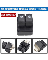 Interruptor de elevalunas delantero izquierdo para coche, botón elevador de vidrio, 621W04750, para Chevrolet Aveo Kalos, Tres v