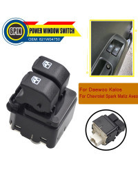 Interruptor de elevalunas delantero izquierdo para coche, botón elevador de vidrio, 621W04750, para Chevrolet Aveo Kalos, Tres v