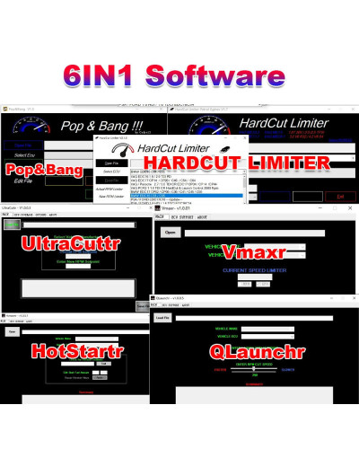 ECU Software 6 IN 1 PACKAGE HardCut Limiter Diesel + Petrol Engine Ult