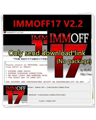 IMMO OFF Newest IMMOFF17 Software EDC17 with keygen Immo Off Ecu Progr