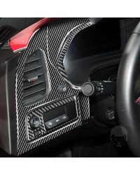 Juego de tablero de velocímetro de fibra de carbono para Chevrolet Corvette C7, accesorios interiores de coche, pegatina, cambio