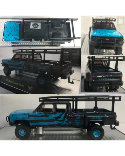 Máquina M2 1:64 modelo de coche de aleación 1975, Chevrolet GMC Coke, Día de los muertos, edición oculta, Serie de camionetas, r