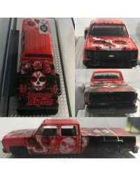 Máquina M2 1:64 modelo de coche de aleación 1975, Chevrolet GMC Coke, Día de los muertos, edición oculta, Serie de camionetas, r