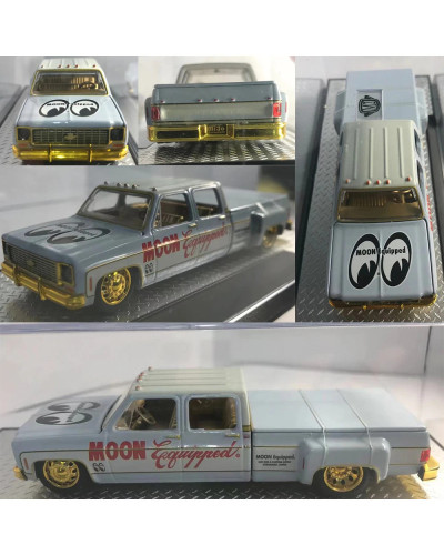 Máquina M2 1:64 modelo de coche de aleación 1975, Chevrolet GMC Coke, Día de los muertos, edición oculta, Serie de camionetas, r