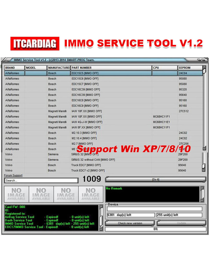 Newest EDC IMMO SERVICE TOOL V1.2 Car Repair Software PIN CODE Immo Of