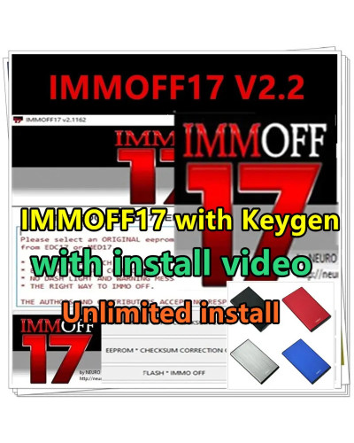 IMMOFF17 Software with Keygen Unlimited install EDC17 Immo Off Ecu Pro